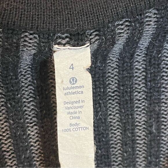 Lululemon Embrace Hoodie Knit Sweater Jacket in Black/Dark Grey size 4 - Picture 8 of 16